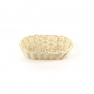 кт1907 Корзинка пластиковая 220х110 мм бежевая