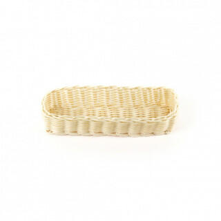 кт1909 Корзинка пластиковая 270х90 мм бежевая