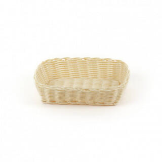 кт255 Корзинка пластиковая 360х270х90 мм бежевая